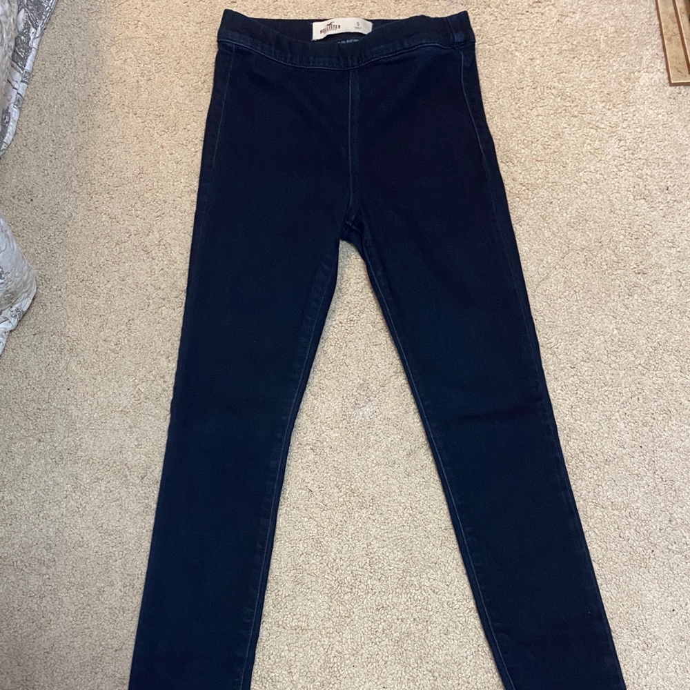 black Hollister jeggings